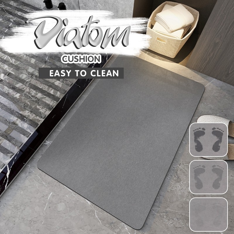 KICLONE_SHOP  keset Kaki Diatomite/60*40*0.3cm Keset Diatomite/keset Diatomite Kamar Mandi/diatomite