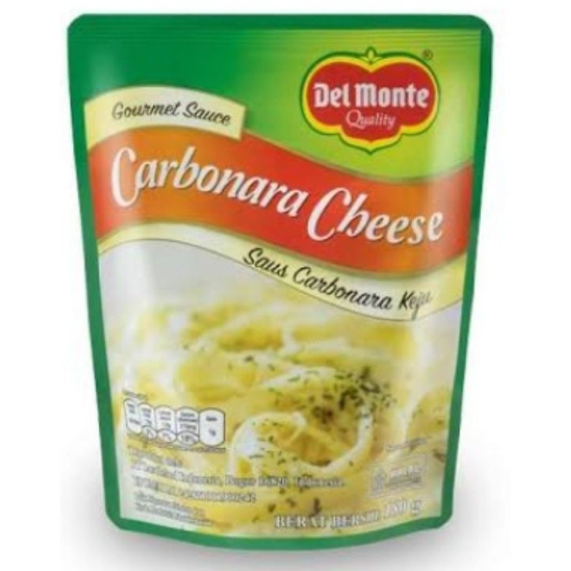 

Delmonte Gourmet Saus Carbonara Cheese 180gr