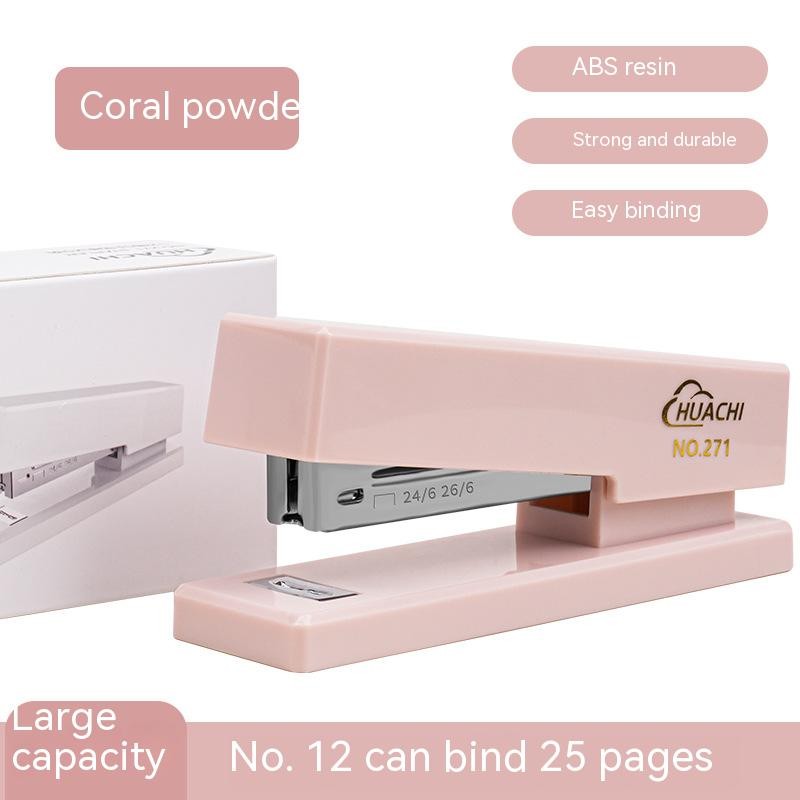 

Fashion Stapler Desk Binding Binder Book Durable Paper Stapling Fashion Colors School Supplies Stationery Office Accessories