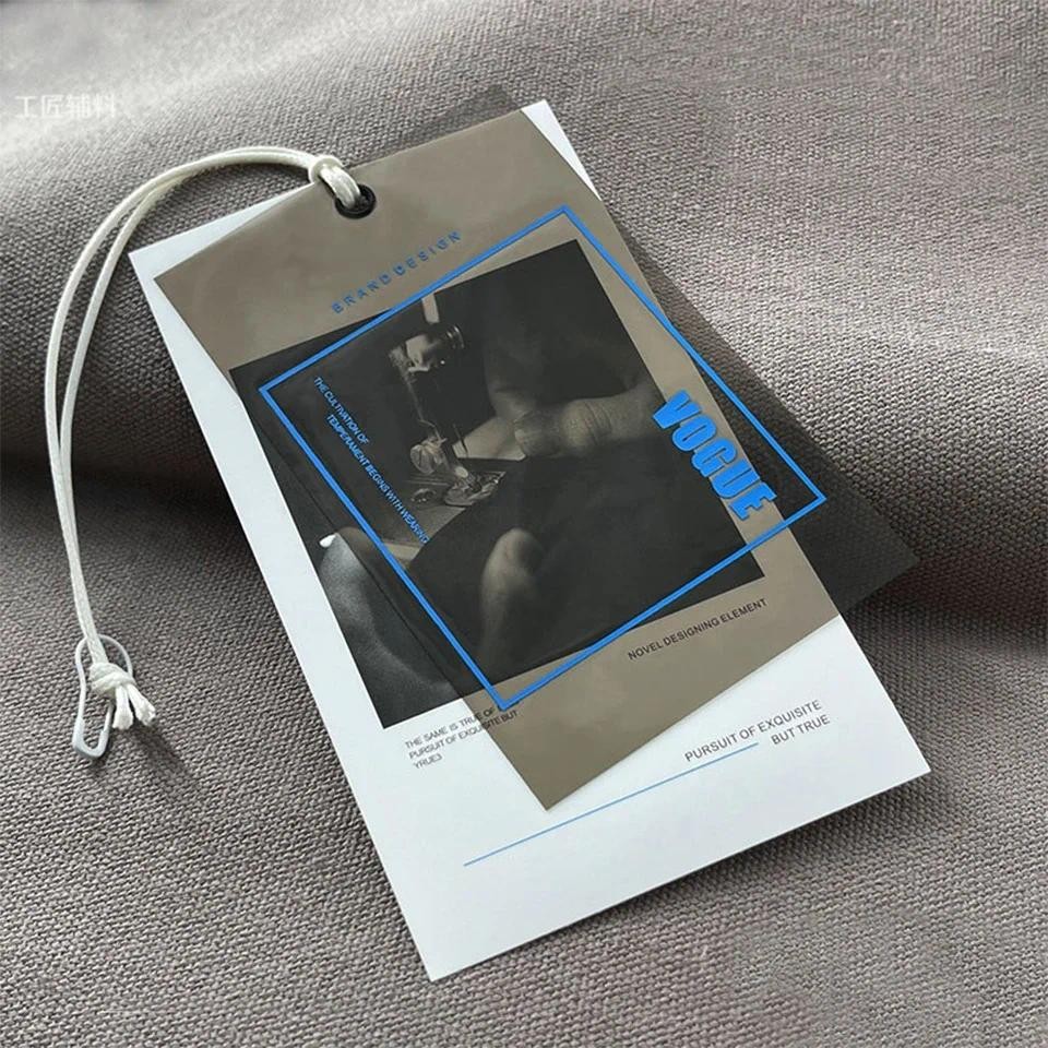 

Clothing Hangtag Custom-made Simple Fashion Label Hangtag Custom-made Soft Glue Tear Not Rotten Hangtag Custom-made