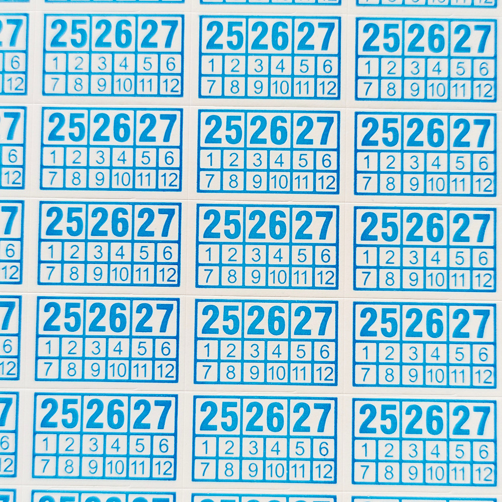 

190pcs 13x8mm Warranty Void Sticker Year 25 26 27 Months Repair Expire Date Removal Proof Stamp Products Security Seal Label