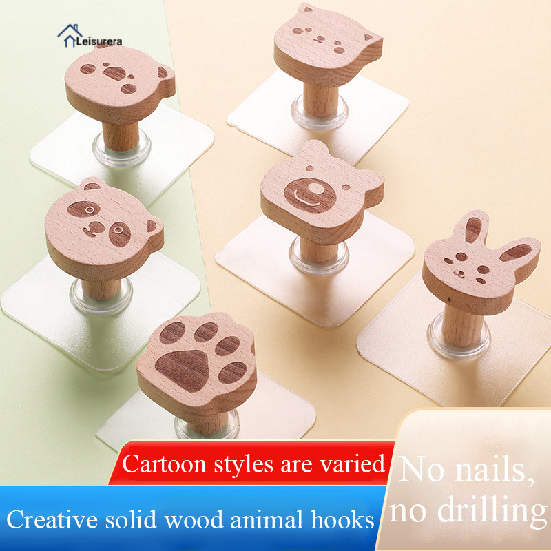 Wooden Hook / Gantungan Baju / Tas / Handuk Kayu Minimalis /Gantungan dinding  leisurera