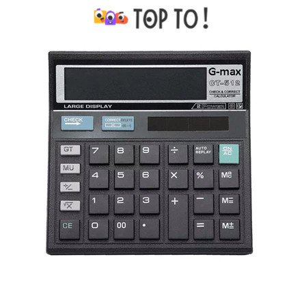 

(12 Digit) Kalkulator Digital 512 / Calculator Check & Correct Dual 2 Power / Calculator Digital Bentuk 512