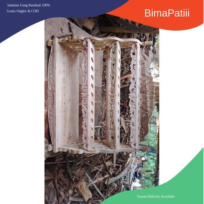 jagrak keris 30 ukir lung lungan krawang ukiran naga kembar garap alus mentah amplasan alus bk Keris