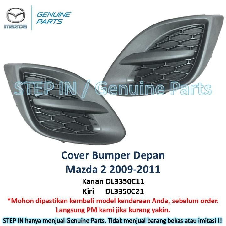 Cover Bumper Depan Kanan kiri MAZDA 2 Mazda2 2009 2010 2011 2012 Tutup Bemper tanpa lobang foglamp O