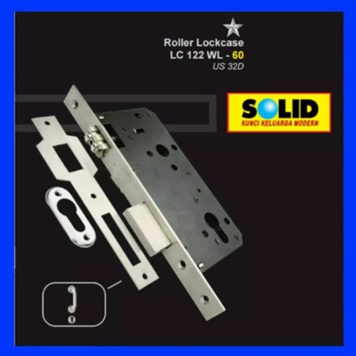 Solid lc 122 60 body lockcase roler pelor bodi kunci pintu kupu tarung
