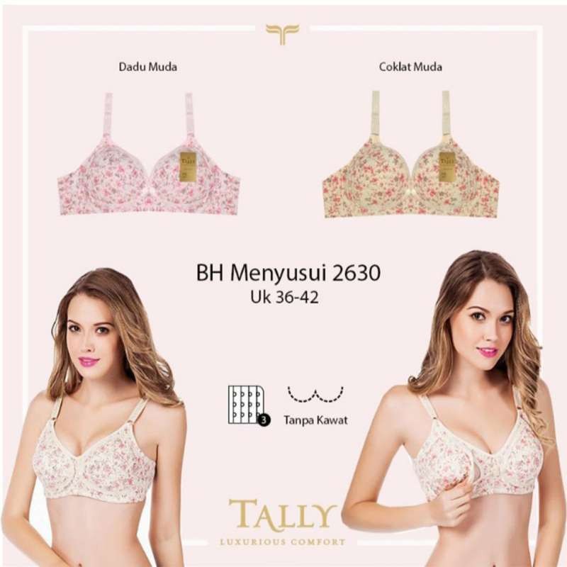 TALLY 2630 Nursing Bra [Tanpa Kawat / Cup C]