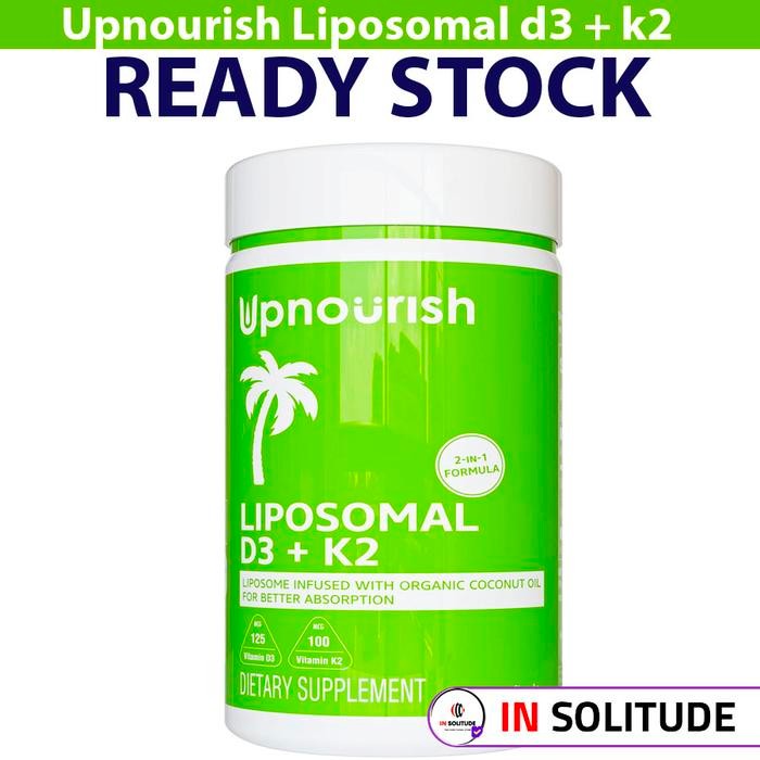 Upnourish Liposomal D3 + K2 5000iu  365 Softgels
