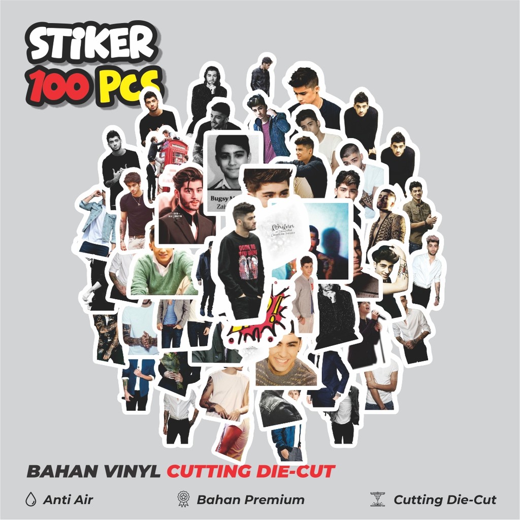 

Terbaru! 50 pcs Stiker Zayn Malik Stiker Dekorasi Lucu Kreatif untuk Notebook, Skateboard, HP
