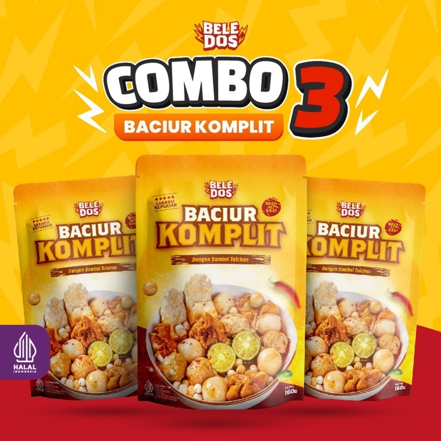 

Beledos Paket Komplit Kenyang (Dapat 3 pcs Baciur Komplit)