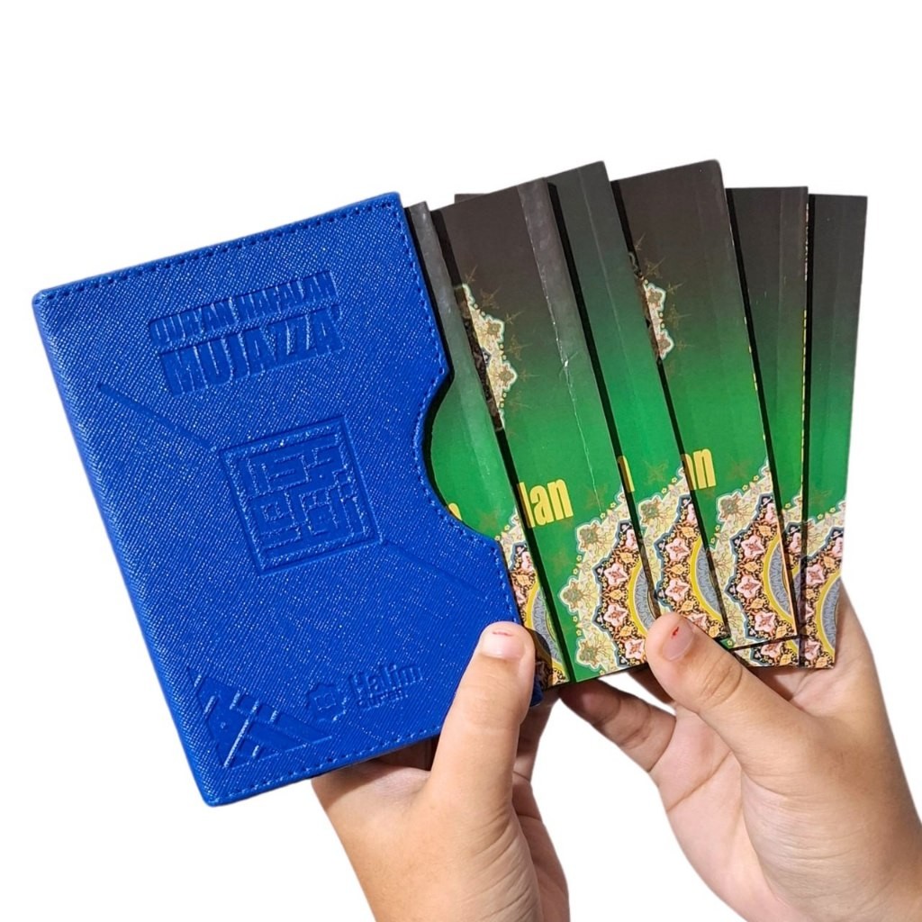 

AL QURAN HAFALAN PER 5 JUZ. RUBU B7 BOX HALIM MUJAZZA. UKURAN SAKU