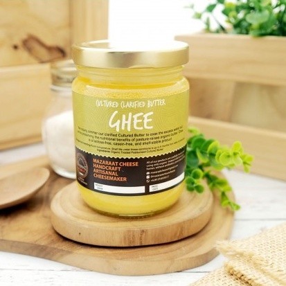 

Ghee Asli Organik Mazaraat 200gr – Tanpa Bahan Kimia, Kaya Aroma, untuk MPASI & Minuman Herbal