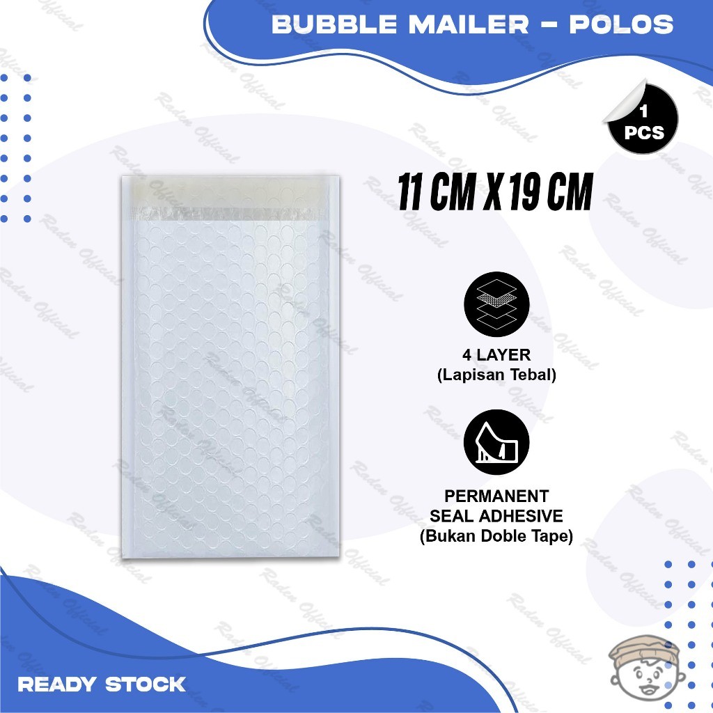 

Plastik Packing BUBBLE MAILER Kantong Polybubble Amplop Bubble Envelope Polymailer Olshop Polos Ukuran 11X19