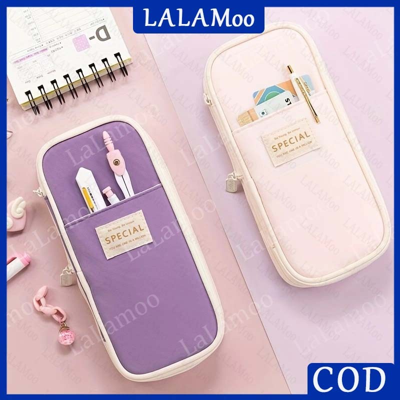 

Kapasitas Alat Tulis Tempat Pensil Kapasitas Besar dengan Desain Estetik untuk Anak Perempuan‌/Pencil Case Large Capacity Pen Box Canvas Pouch Stationery for Student School Office Supplies/MULTI-LAYER SYSTEM Tas Pensil