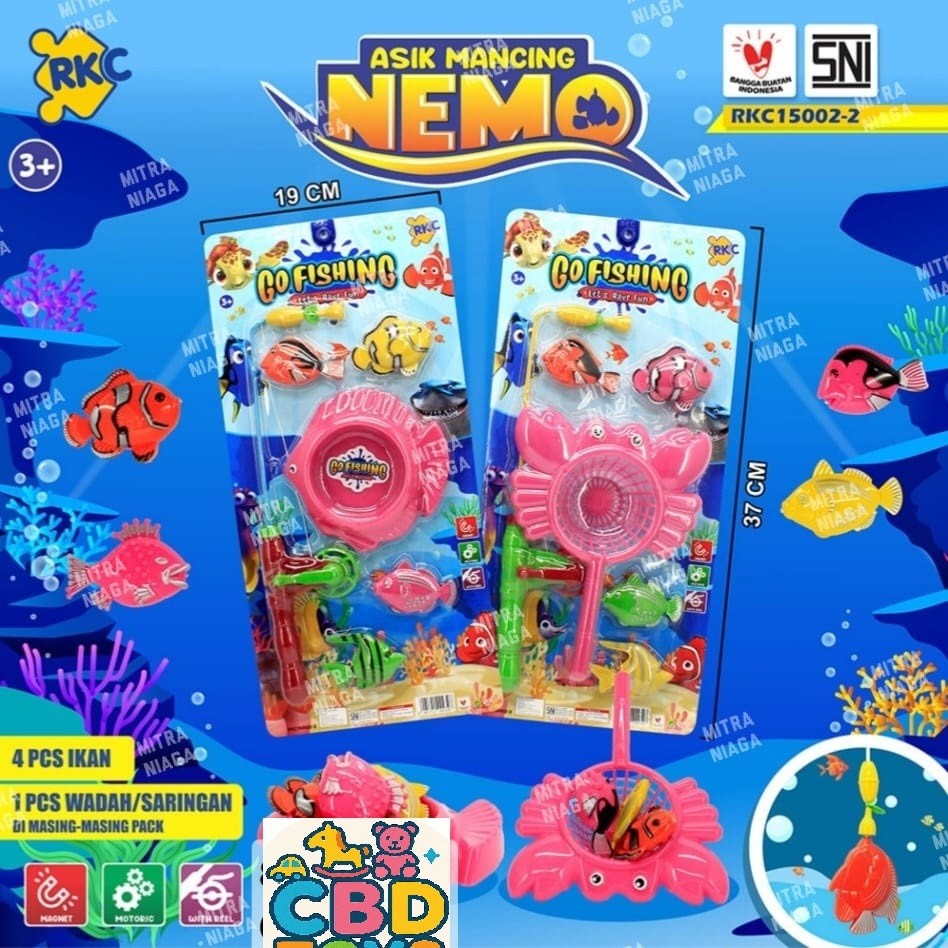 MAINAN Anak Pancingan Ikan Nemo/ IKAN FISH FISHING / MAINAN Edukasi Go Fishing