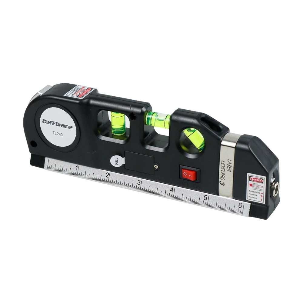 

Penggaris Lantai 250cm dengan Waterpass Taffware LEVELPRO3 TL243 / Alat Ukur Laser Waterpass Meteran Laser Manual / Penggaris Laser Vertical Horizontal Water Pass / Penggaris Meteran Laser Alat Pengukur Kemiringan Waterpass Penggaris Laser Tukang Bangunan