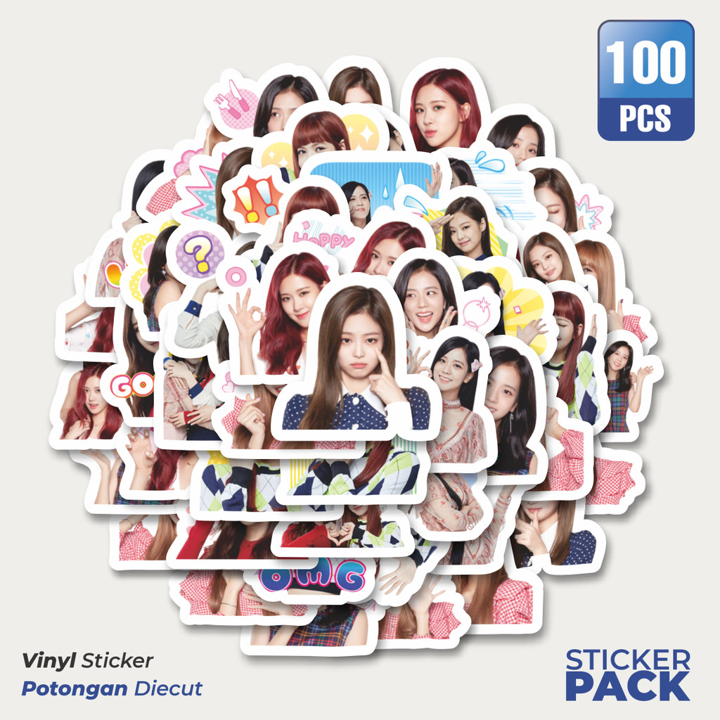 

Stiker Vinyl Stiker Girl Band Black Pink Waterproof Aesthetic- Untuk Laptop, Motor, dan Helm - Paper Stationery Pack