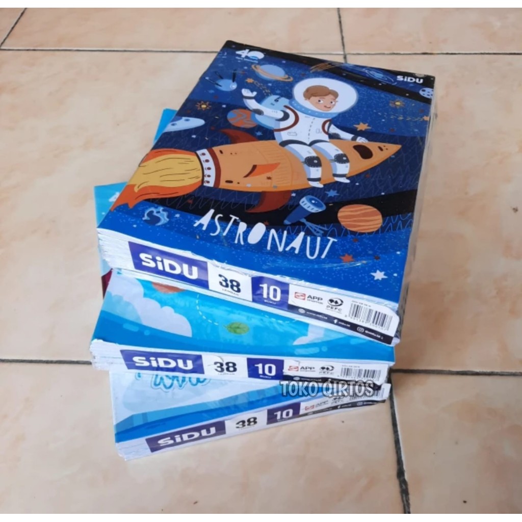 

1PAK BUKU TULIS SIDU 38LEMBAR ISI 10 MOTIF MEREK VISION BISA PILIH MOTIF TOKO QIRTOS