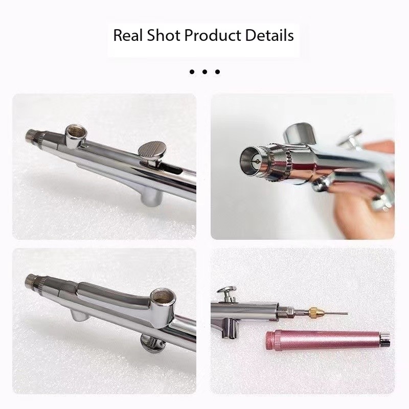 

Portable Single Action Airbrush 0.3mm Nozzles Spray Gun Pen for Model Cake Nail Car Painting Beauty Inkjet