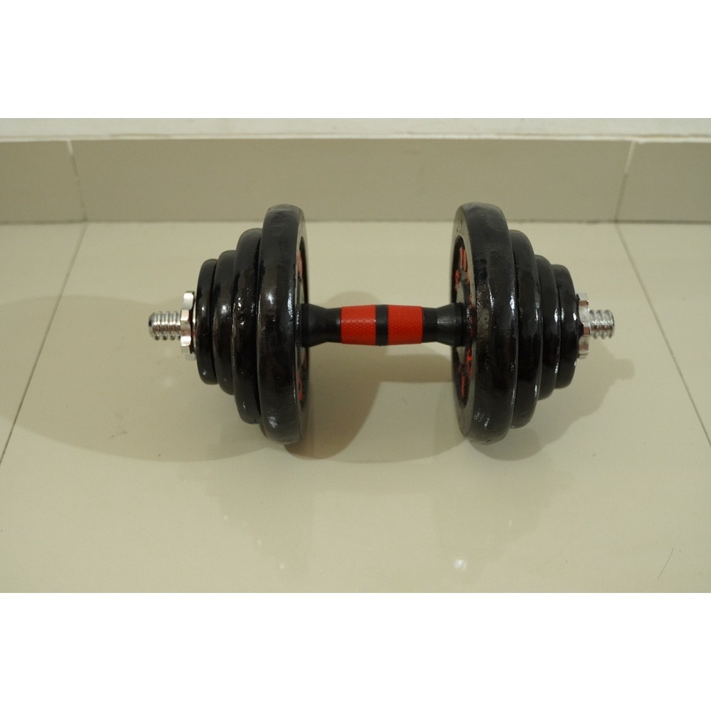Dumbell Barbel Set 20kg Besi Dumbel TERMURAH