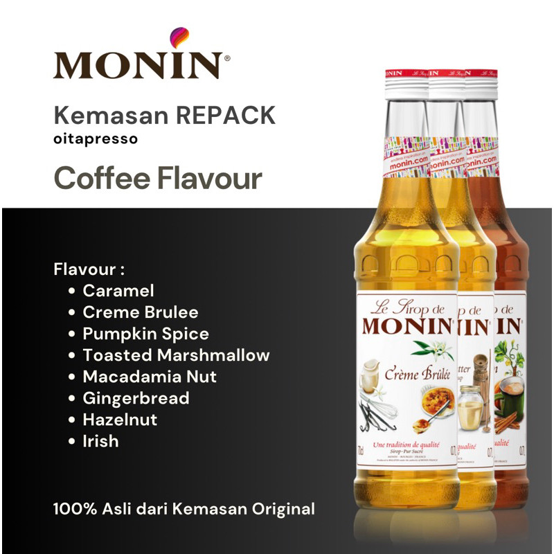 

REPACK - Monin All Varian Syrup / Coffee Flavour [30, 50, 100] g
