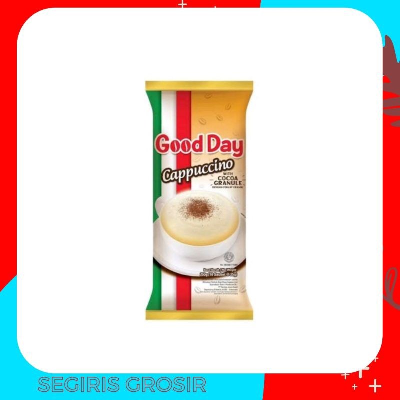 

Good Day Cappuccino Kemasan Bag isi 10 sachet