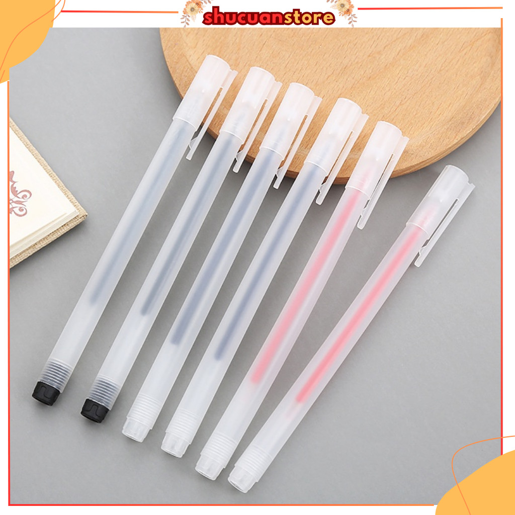

SH Pulpen Gel 0.5mm Bolpoin Pena Tinta Transparant Pen Gel Cair SS250