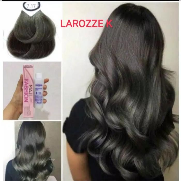 HAIR COLOR LOREAL MAJIFASHION 7.17 + OXIDANT 75 ML