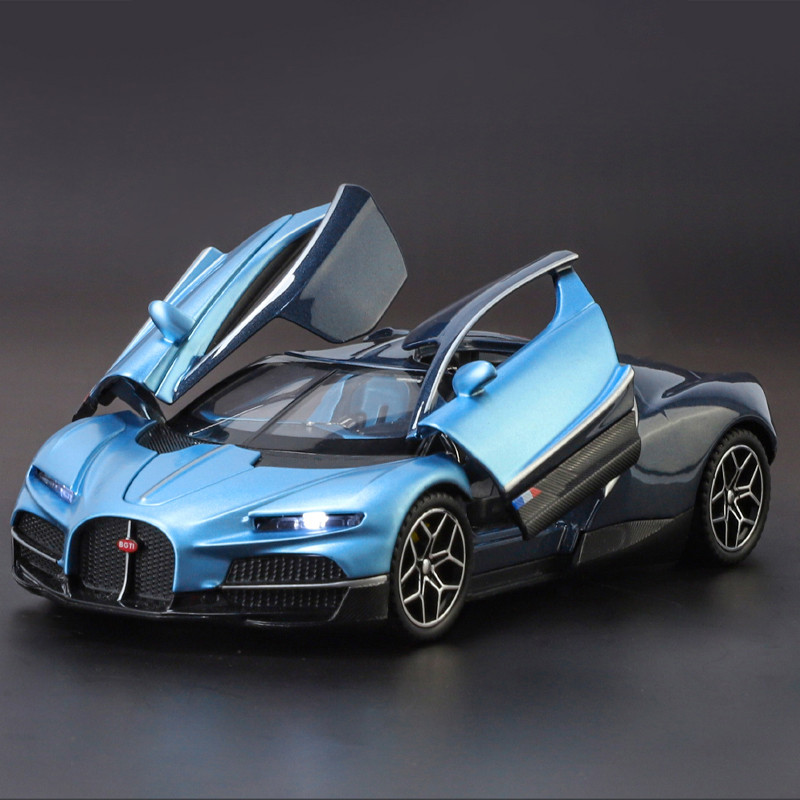 1:32 Bugatti Tourbillon V16 Supercar Alloy Metal Diecast Model Car Children's Toys Mini GT Collectio