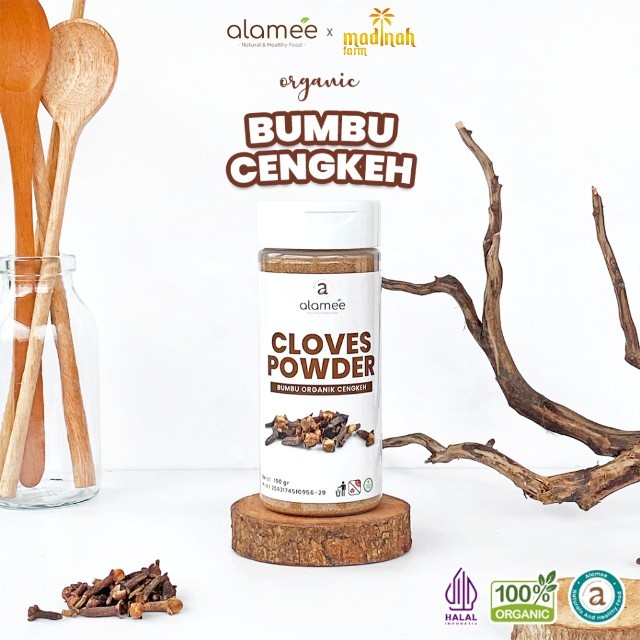 

ALAMEE Cengkeh Bubuk Clove Powder Ground Spice Murni Asli Tanpa Campuran Bumbu Organik 100g Tabur madinah
