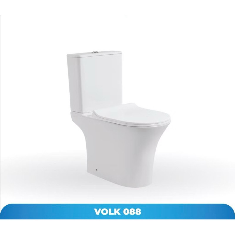 KLOSET TOILET DUDUK VOLK ERICA 088R TOILET WHITE COMPLETE SET