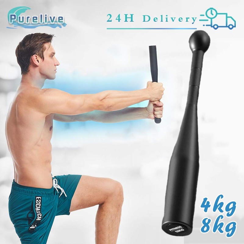 

4kg/8kg Maces Gym Steel Clubs Workout Outfit Alat Klub Latihan Barbell