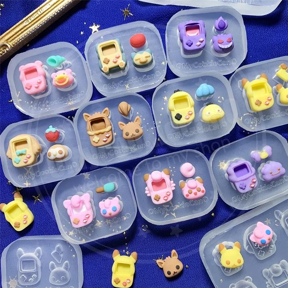 

Mini Shake Molds New Model Super Cute Transparent Silicone Molds Mini Gameboy Clear Resin Models