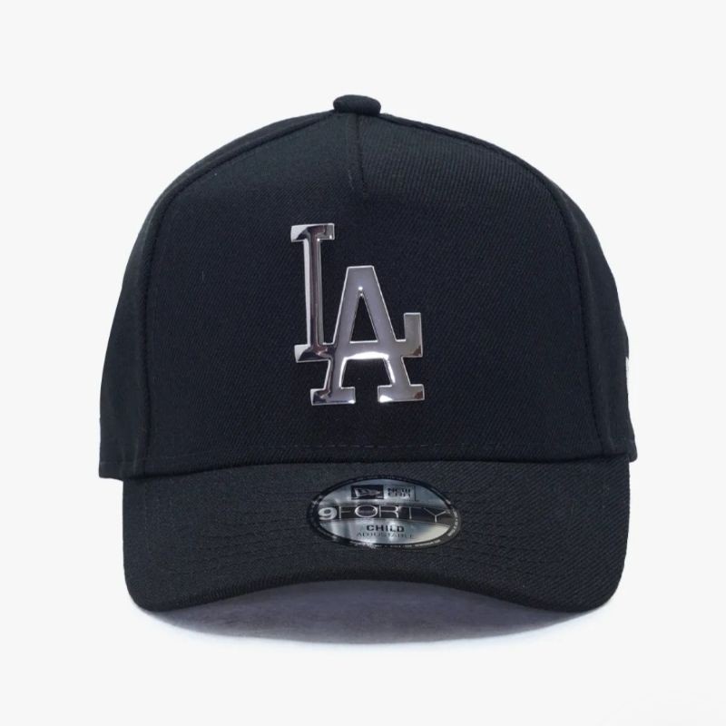 Topi Baseball LA Logo Besi Metal Badge Premium Unisex