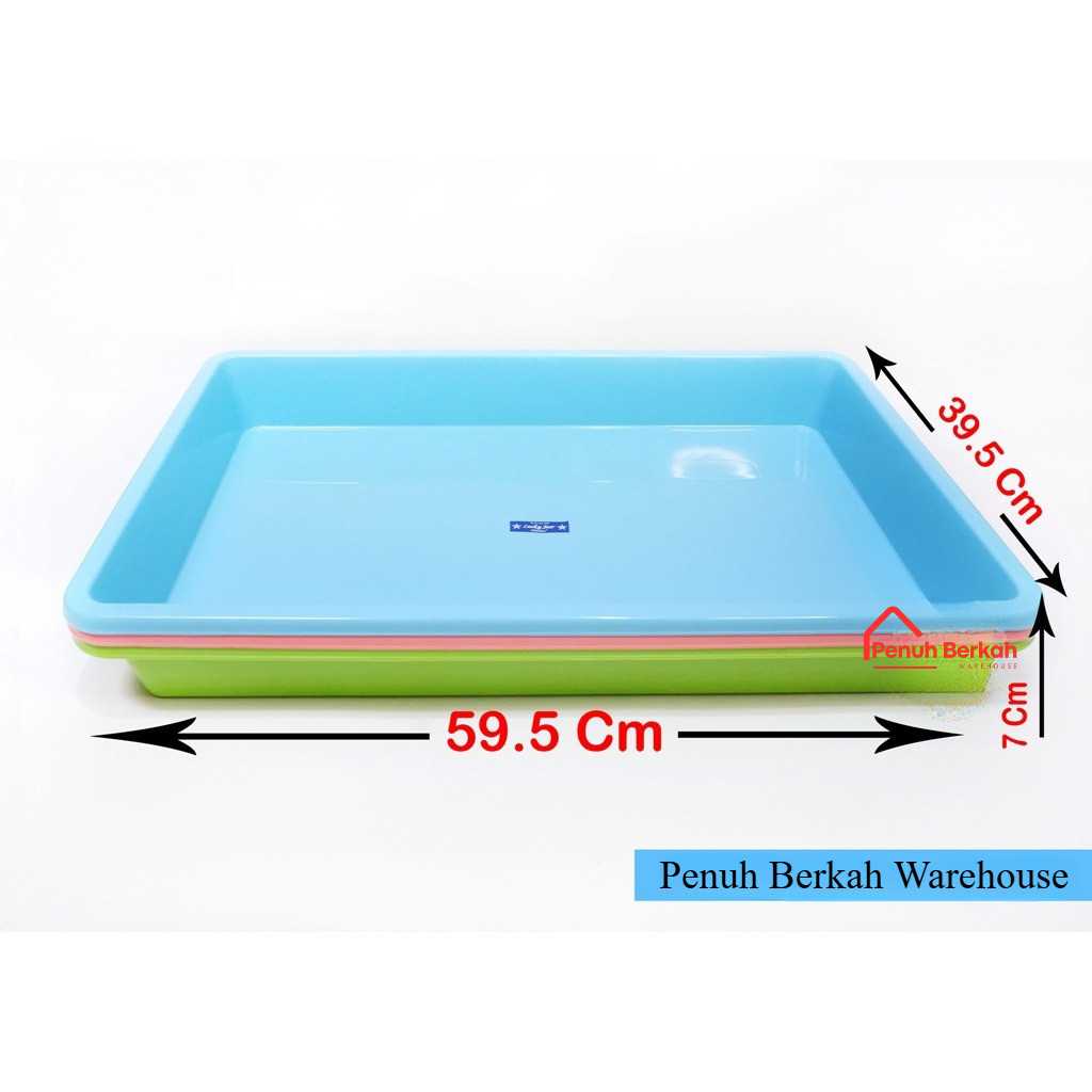 Nampan Segi Plastik Jumbo Lucky Star 1406 dan 1405/ Nampan Besar / Baki Jumbo Lucky Star