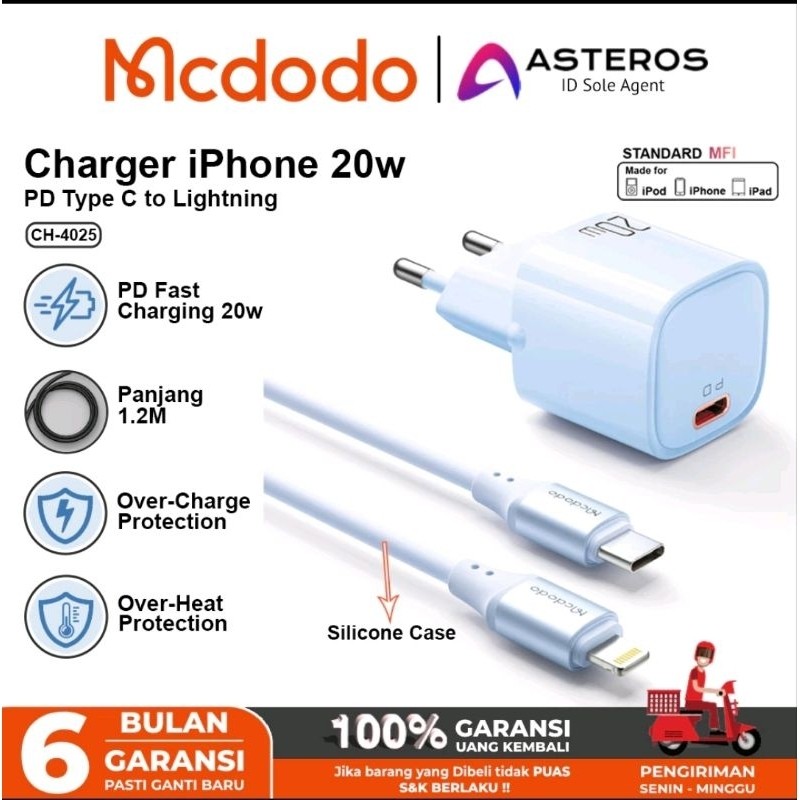 Charger iPhone Mcdodo Fast Charger Power Delivery - Mcdodo Charger iPhone 14 13 12 11 8 X XR XS