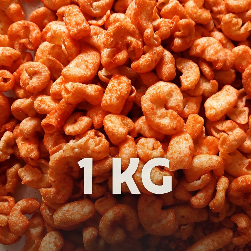 

[ 1KG/500GR/250GR ] Makaroni Pipa Pedas Daun Jeruk / Makaroni Bantet / Food Cemilan Kering Makanan