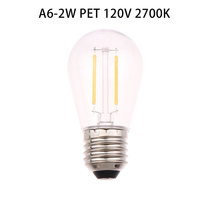 S14 Plastics Led Bulb E27/E26 3V 120V Warm White 2W 1W Shatterproof Lamp Bulbs For String Light Chri
