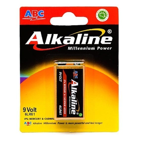 baterai / baterry ABC alkaline 9volt (batre kotak alkaline 9 volt)