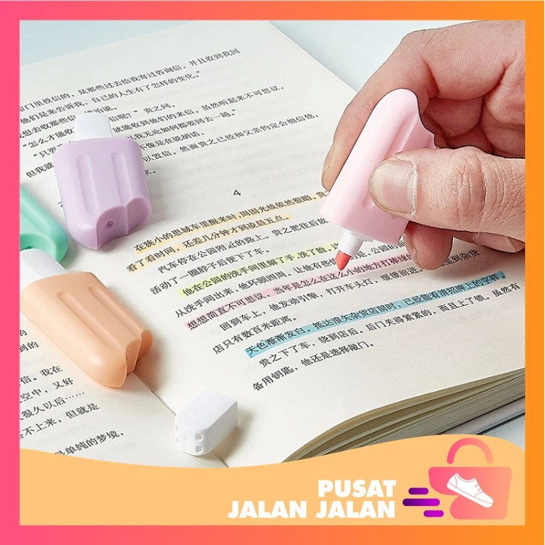 

PJJ - S6262 Stabilo 6 PCS / Highlighter Lucu Bentuk Dessert / Highlighter Warna-Warni 6 PCS / Set Stabilo Dessert 6 PCS