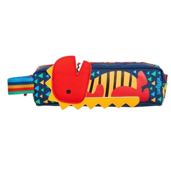 

[New Arrival] Kotak Pensil Smiggle Up And Down Character Pencil Case Ori - navy dino pc
