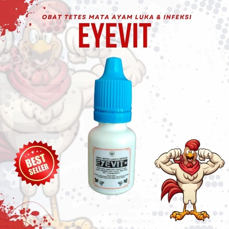 Vitamin Ayam Petarung EYEVIT+ – Obat Tetes Mata Aduan, Luka Jalu, Infeksi & Mata Rimang