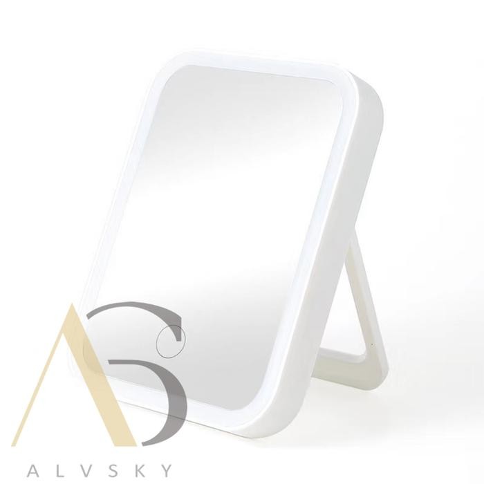 CERMIN MAKEUP DENGAN LAMPU LED / CERMIN LED TOUCH SCREEN - Putih