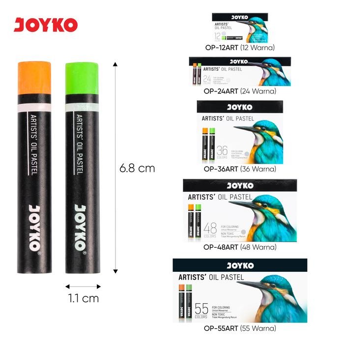 

TERLARIS! JOYKO Artists Oil Pastel Krayon Minyak OP-ART - 12Warna