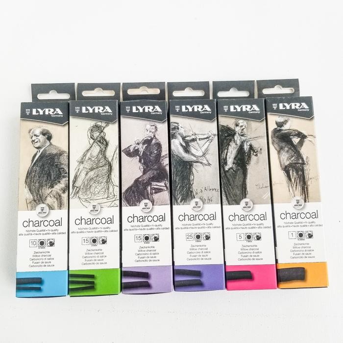 

TERLARIS! Lyra Canson Willow Charcoal / Stik Arang - Medium 15pcs