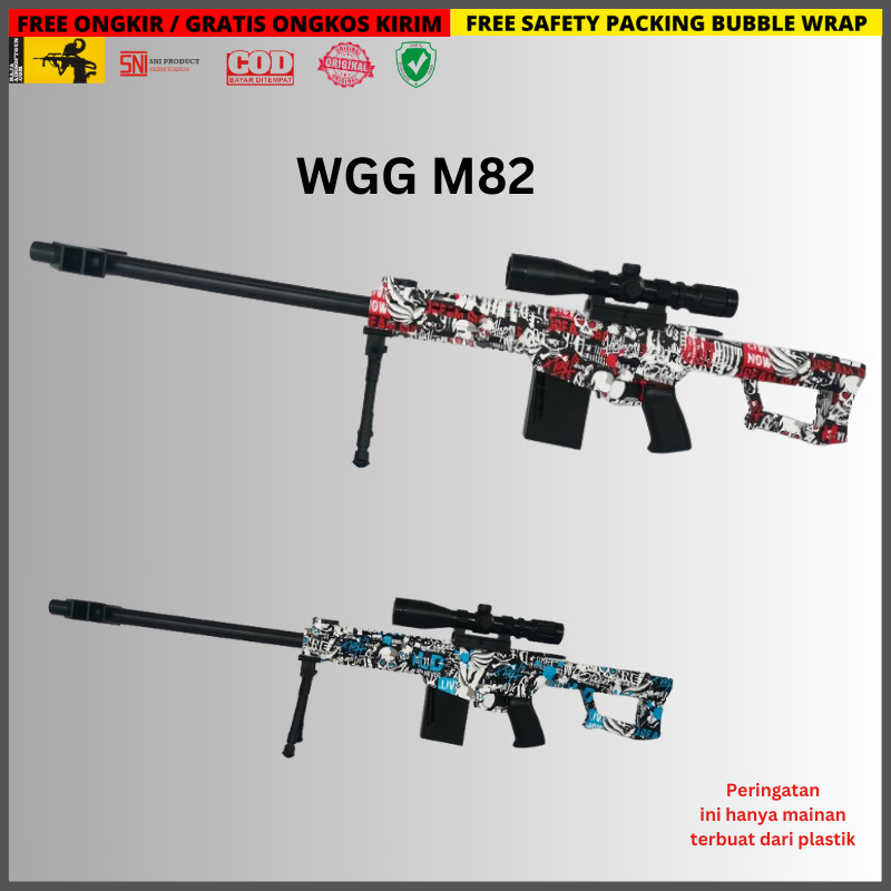 WGG WGB Mainan Anak Water Gell Blaster Elektrik Auto  AWM M416 Qbz M82 RamboZCO