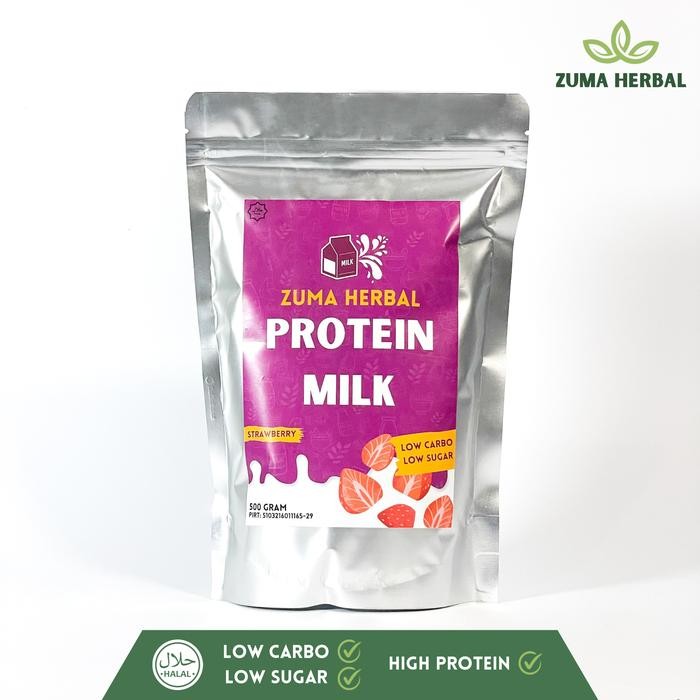 

[[PROMO]] Susu Protein Low Carbo by Zuma Herbal - Rendah Gula - Stroberi