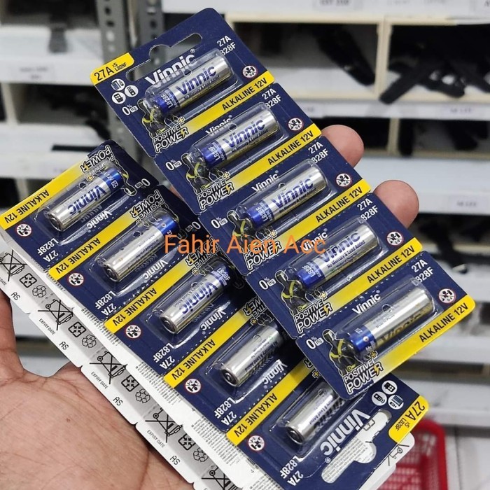 BATRE 27 A ORIGINAL VINNIC 27A L828F BATERAI BATTERY REMOT MOBIL