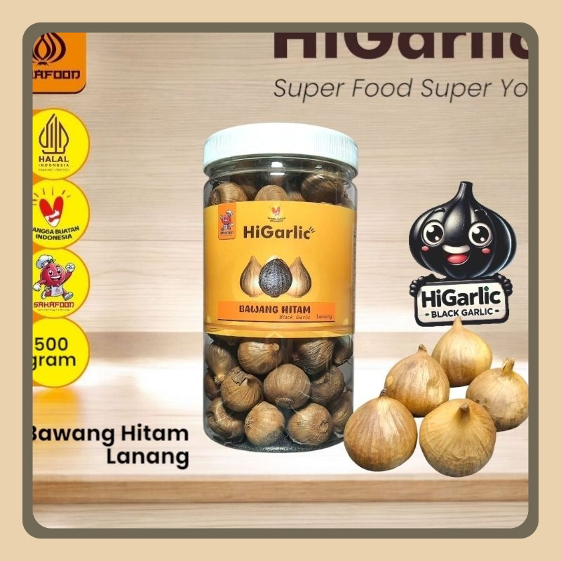 

Black Garlic Lanang 500gram HiGarlic Bawang Hitam Tunggal Sahafood Sehat Dan Menyehatkan