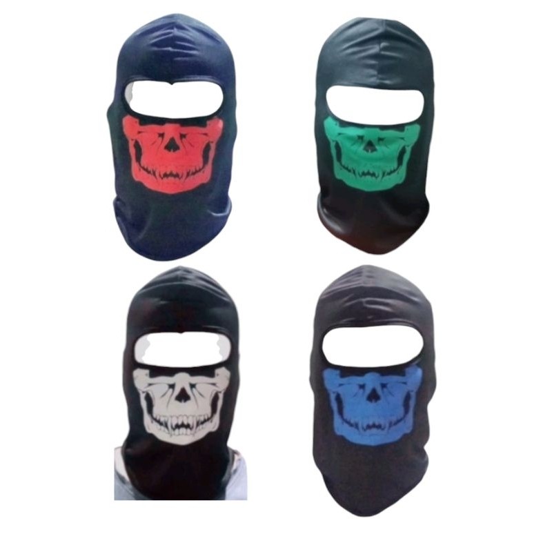 Masker Ninja Busa Masker Ninja Motif Tengkorak